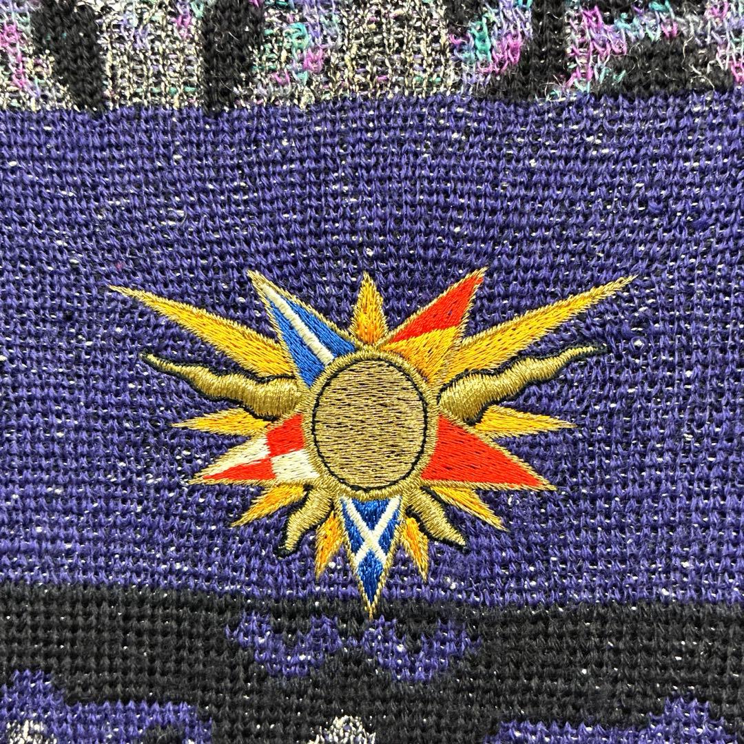 J's ジャンボ尾崎 ブリヂストン 銀糸 ラメ ゴルフ セーター ニット 90s