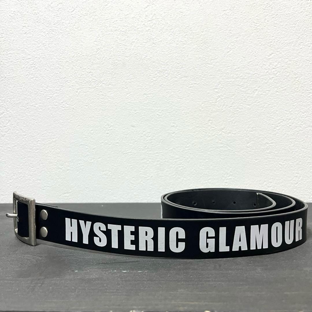 《HYSTERIC GLAMOUR》ロゴプリントレザーベルト 牛革 日本製