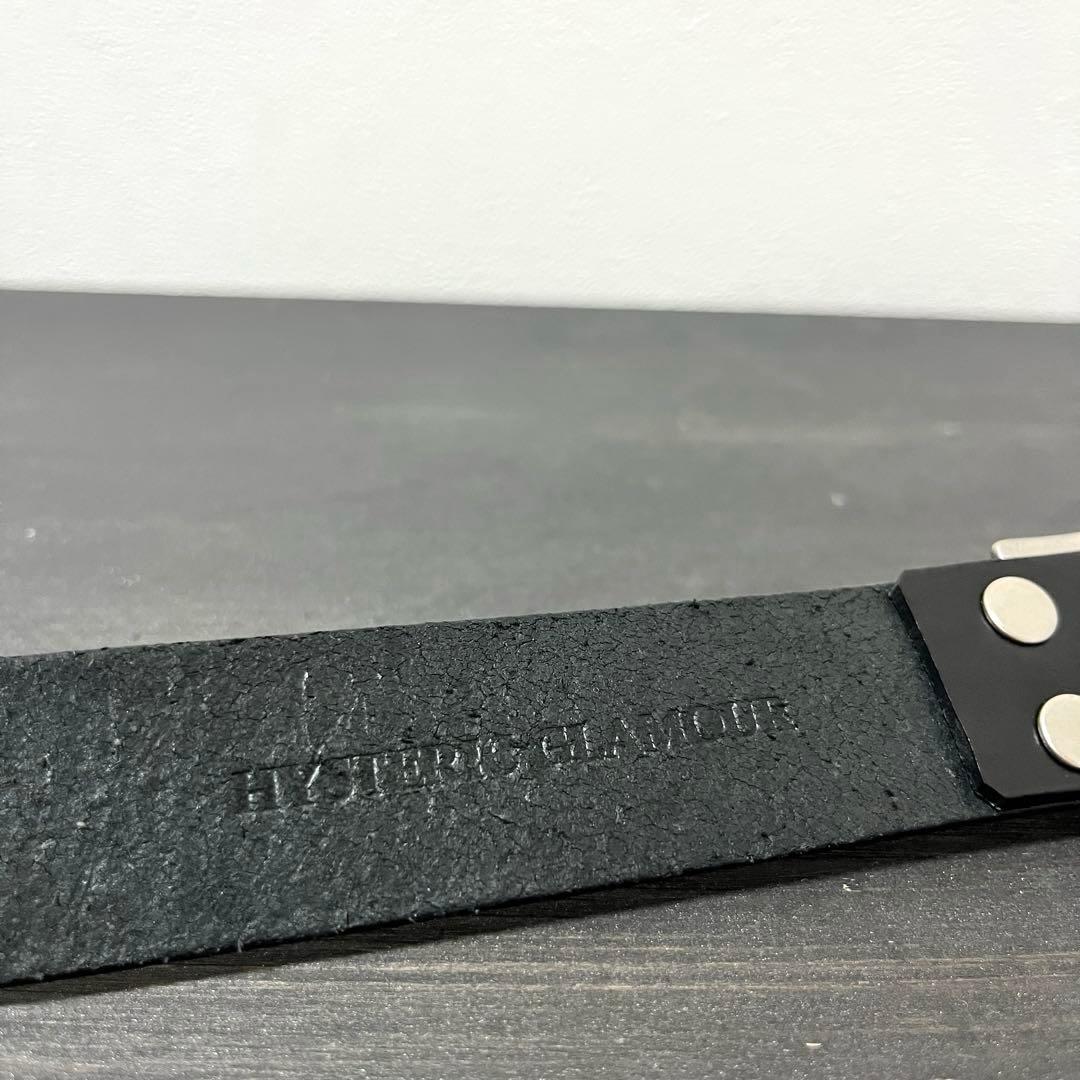 《HYSTERIC GLAMOUR》ロゴプリントレザーベルト 牛革 日本製