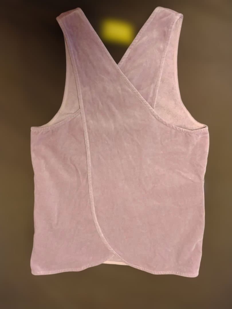 タグ付新品】Hotman シェニールハウスエプロン ピンクパープル タオル地