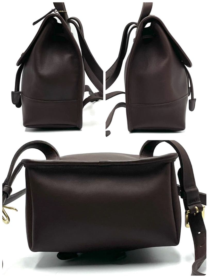 美品✨】オールドコーチ ターンロック リュック 9960 チョコ ブラウン