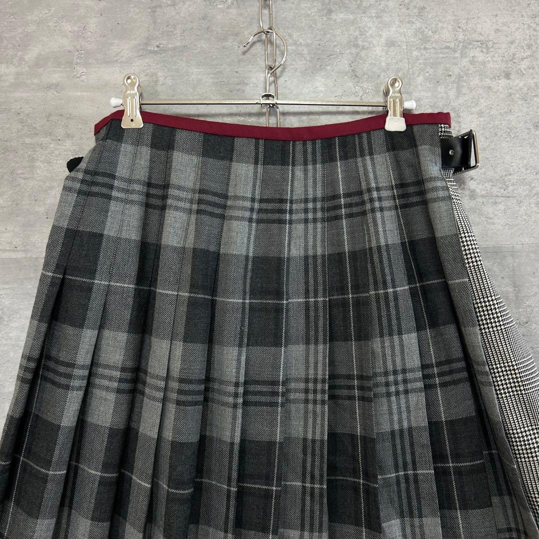 美品 オニールオブダブリン レキップ別注 ラップスカート チェック