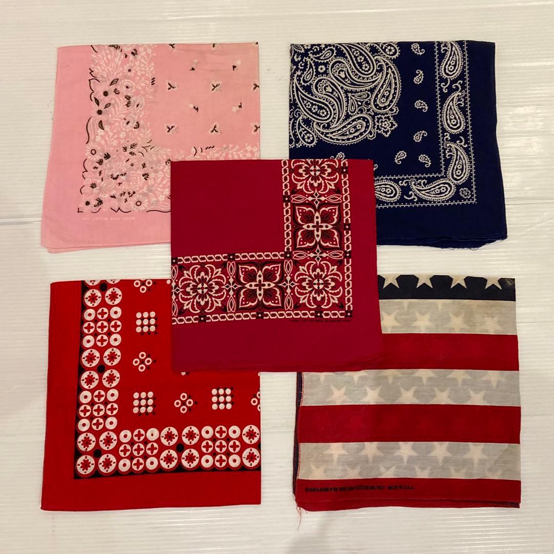 80s 90s ビンテージ バンダナ vintage まとめ売り USA - メルカリ