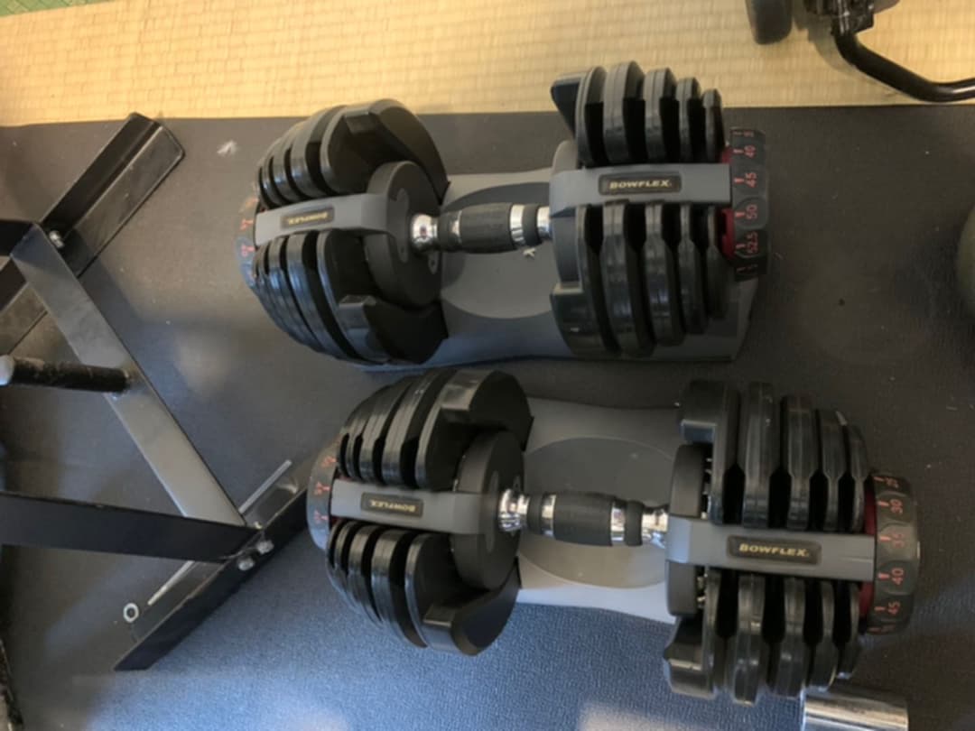 Bowflex ボウフレックス アジャスタブルダンベル　24kg 2個　レア ボウフレックス 可変式 アジャストダンベル 2-24kgを買取しました