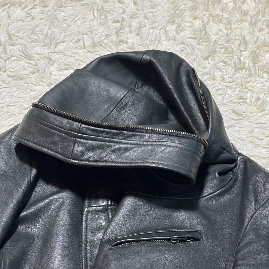 キャサリンハムネットロンドン ライダースジャケット レザー