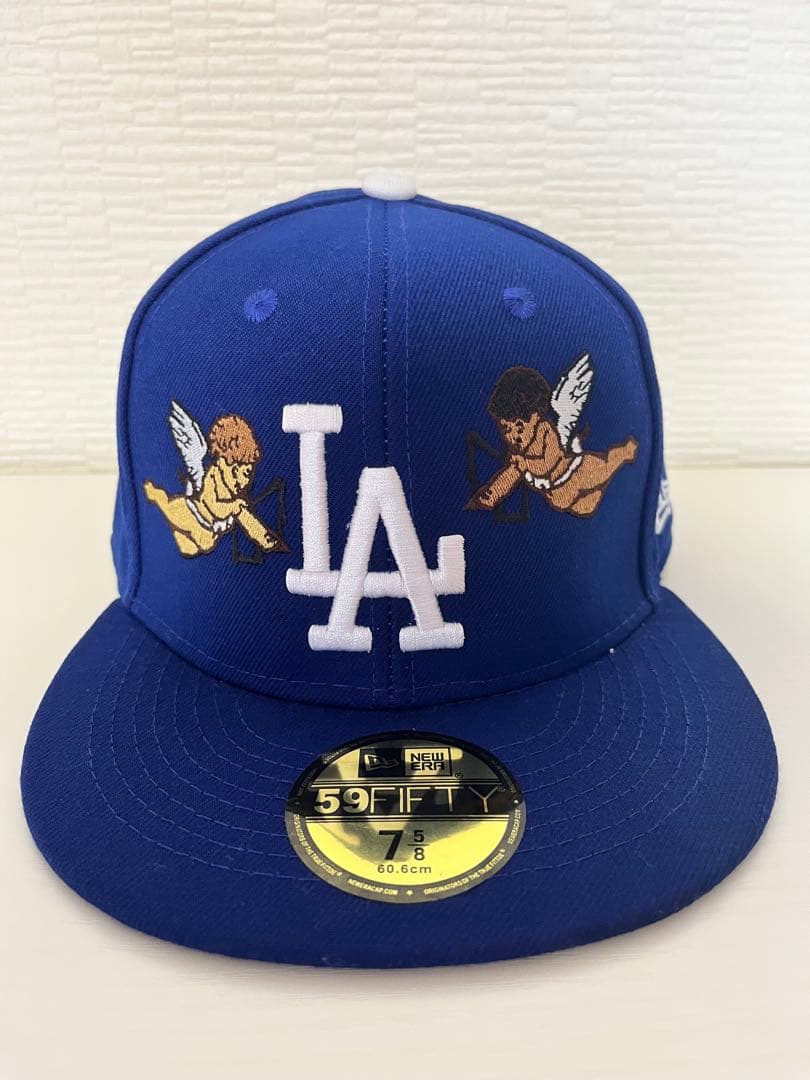 激レア！！ドジャース ニューエラ 59FIFTY 75/8天使 エンジェル刺繍