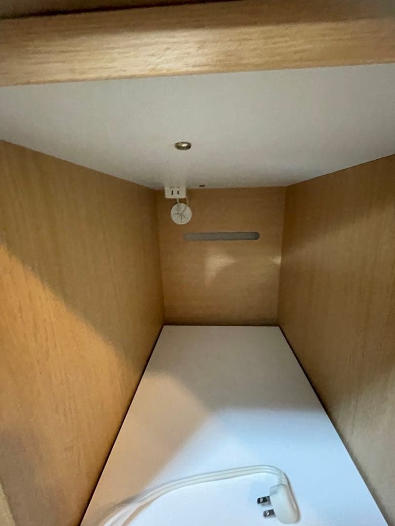 美品 ニトリ レンジボート 木製キャビネット スライド扉付き 収納 120cm