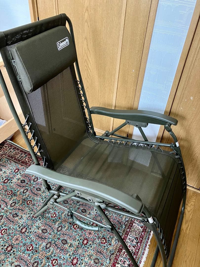 Coleman リクライニングチェア ダークグリーン Amazon.co.jp: Coleman Chair 2000026745, Lay Chair, Green, Approx