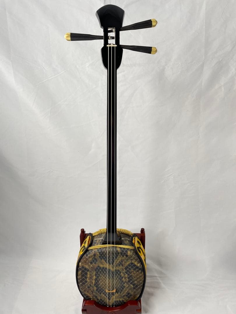 与那城型 沖縄三線 ビンテージゆし木/実入り チャー木チーガ 人工皮 008 山原産島くるち 変わり小与那城型 | 三線処 ゆし木ya 東京