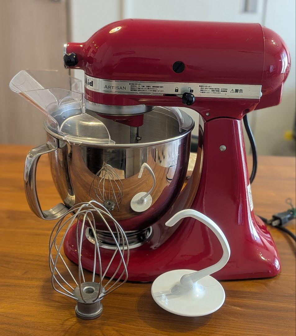 ☆送料込みKitchenAidArtisanキッチンエイドスタンドミキサーレッド