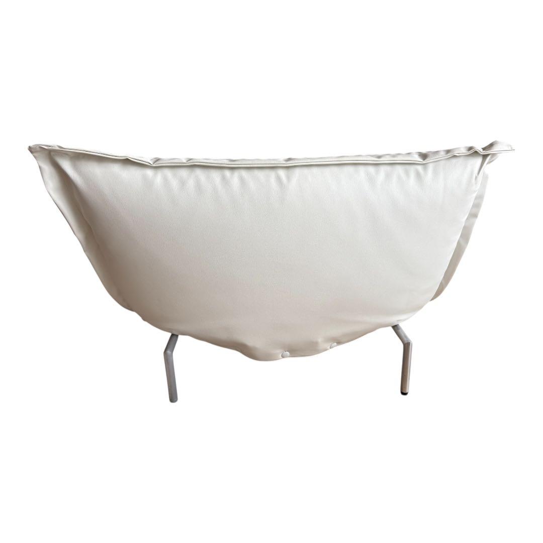 最終値下げ！リーンロゼ☆ロゼカラン 1Pソファ レザー ホワイト - メルカリ