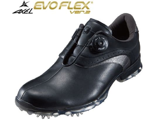 AXEL EVO FLEX ver2 レザーゴルフシューズ ブラック25cm