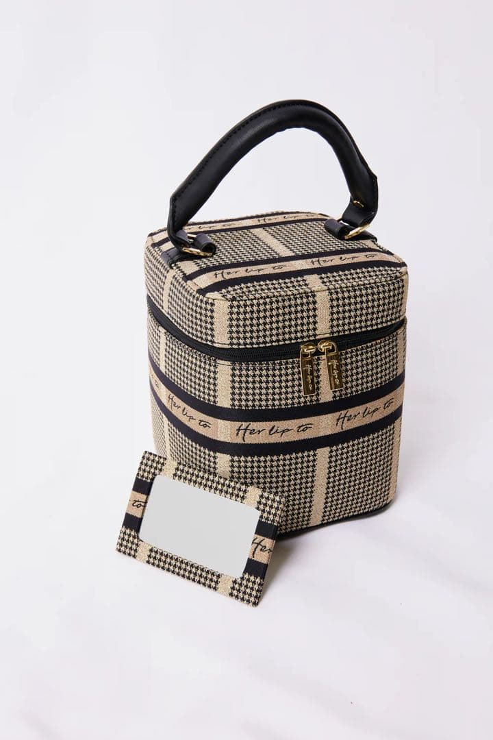 HLT Jacquard Vanity Bag herlipto 新品 H104535607 - バッグ新品