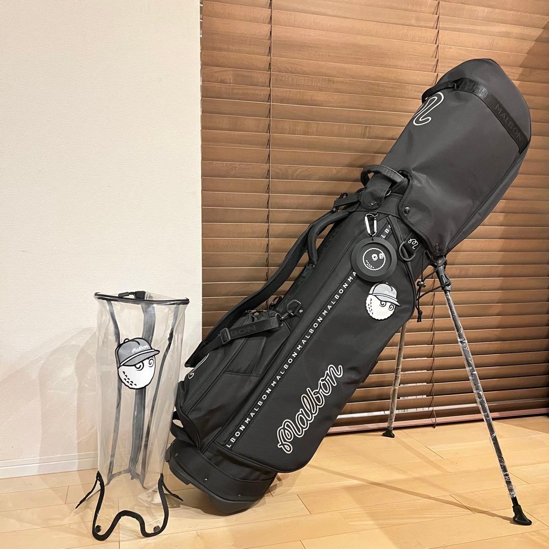 【即発送】25 MALBON マルボンゴルフ キャディバッグ ゴルフバッグ BK 25マルボン ゴルフ Malbon golf キャディバッグ ゴルフバッグ人気 25