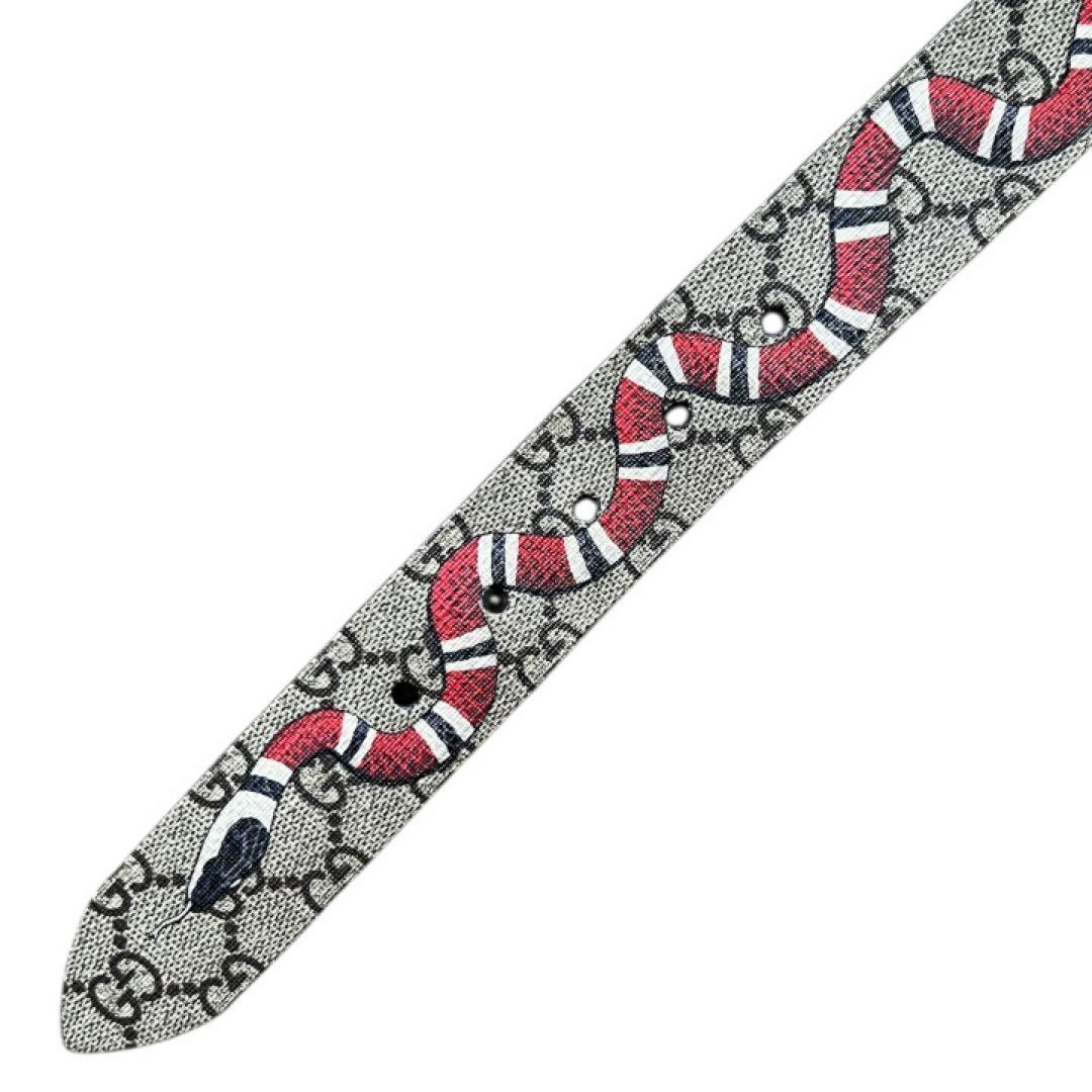 GUCCI ベルト GGスプリーム スネークプリント ミケーレ期 サイズ95
