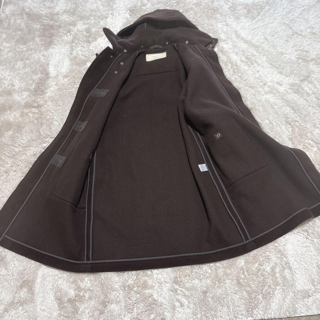 美品 Paul Smith ポールスミス ヘリンボーン ダッフルコート M 茶