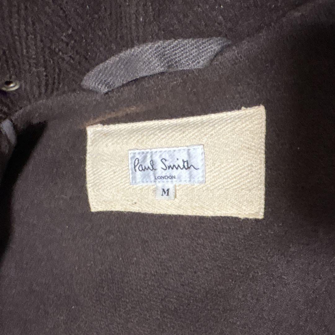 美品 Paul Smith ポールスミス ヘリンボーン ダッフルコート M 茶