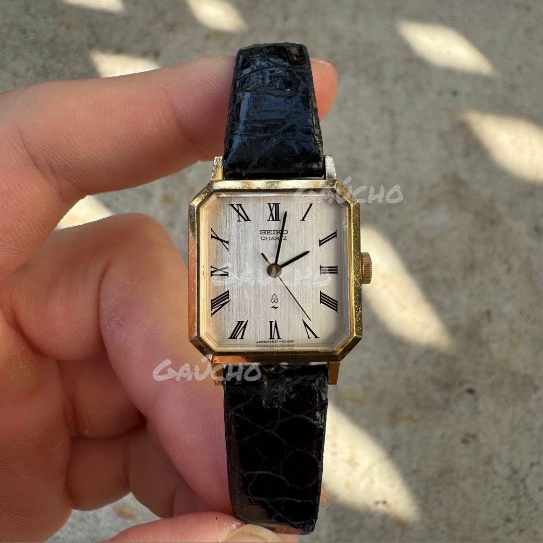 新品電池】seiko レクタンギュラー スクエア ヴィンテージ tank 美品