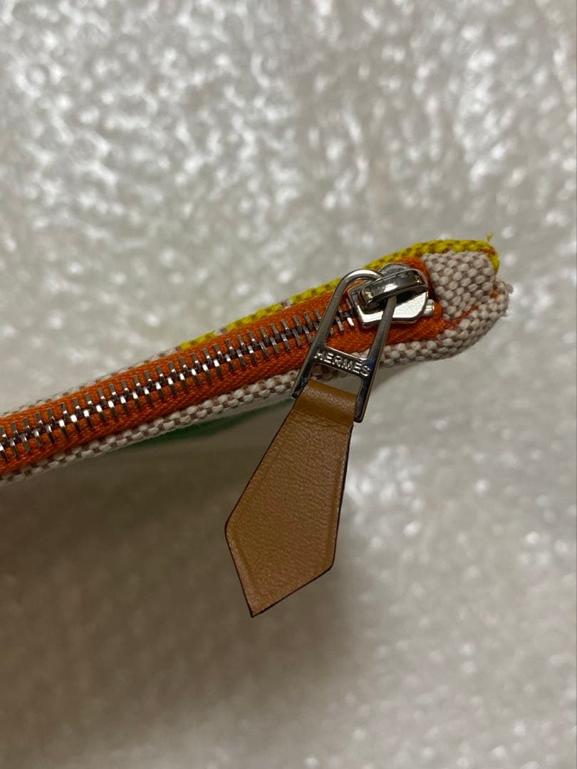 エルメス ポーチ ネオバン マイヨンマラン 黄色 ピンク 緑 グリーン 新品