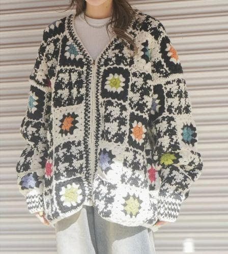 MacMahon Knitting Mills Vネック ジップ カーディガン - メルカリ