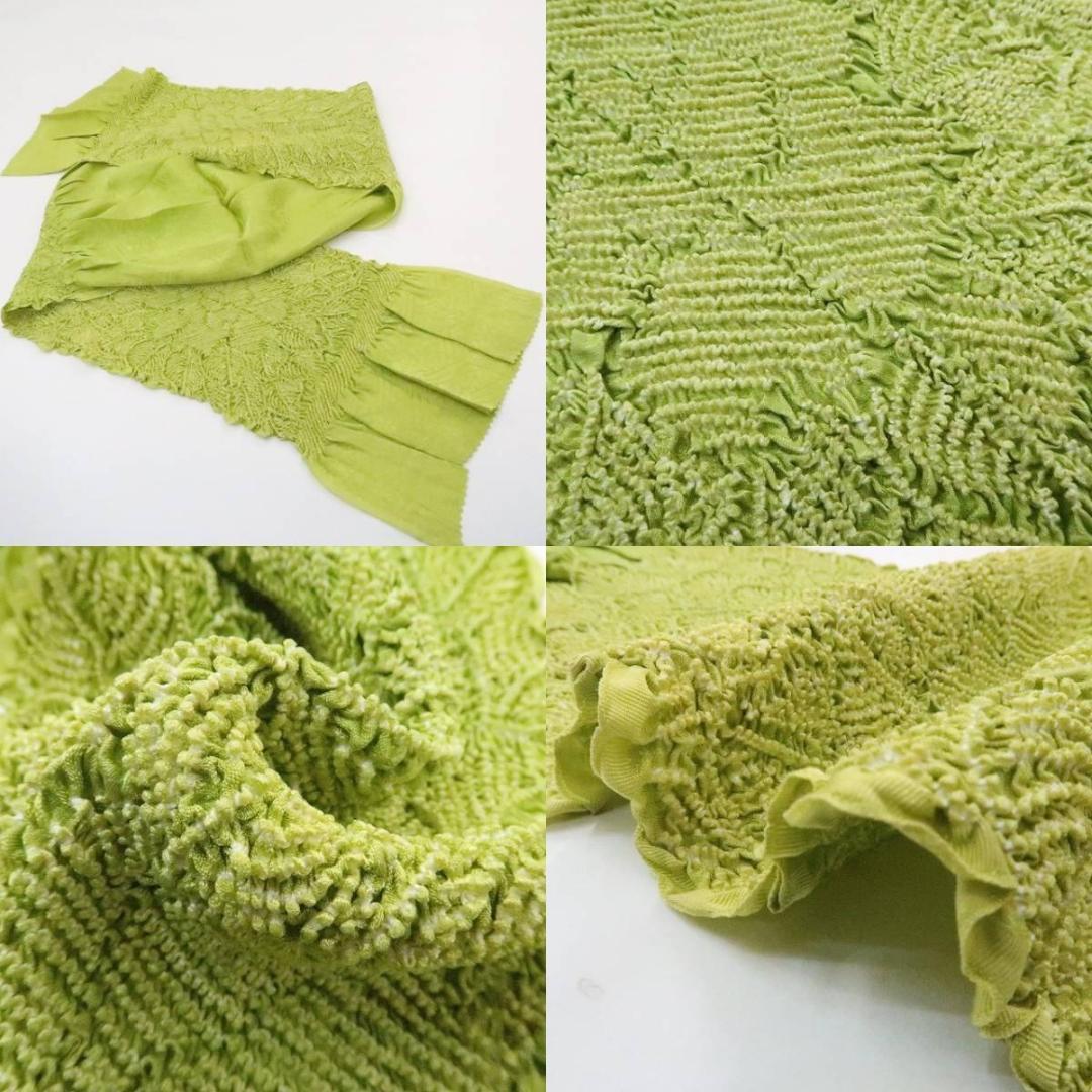 特価！ 美品 3点セット 刺繍 着物 成人式 正絹 振袖・帯揚げ帯締め