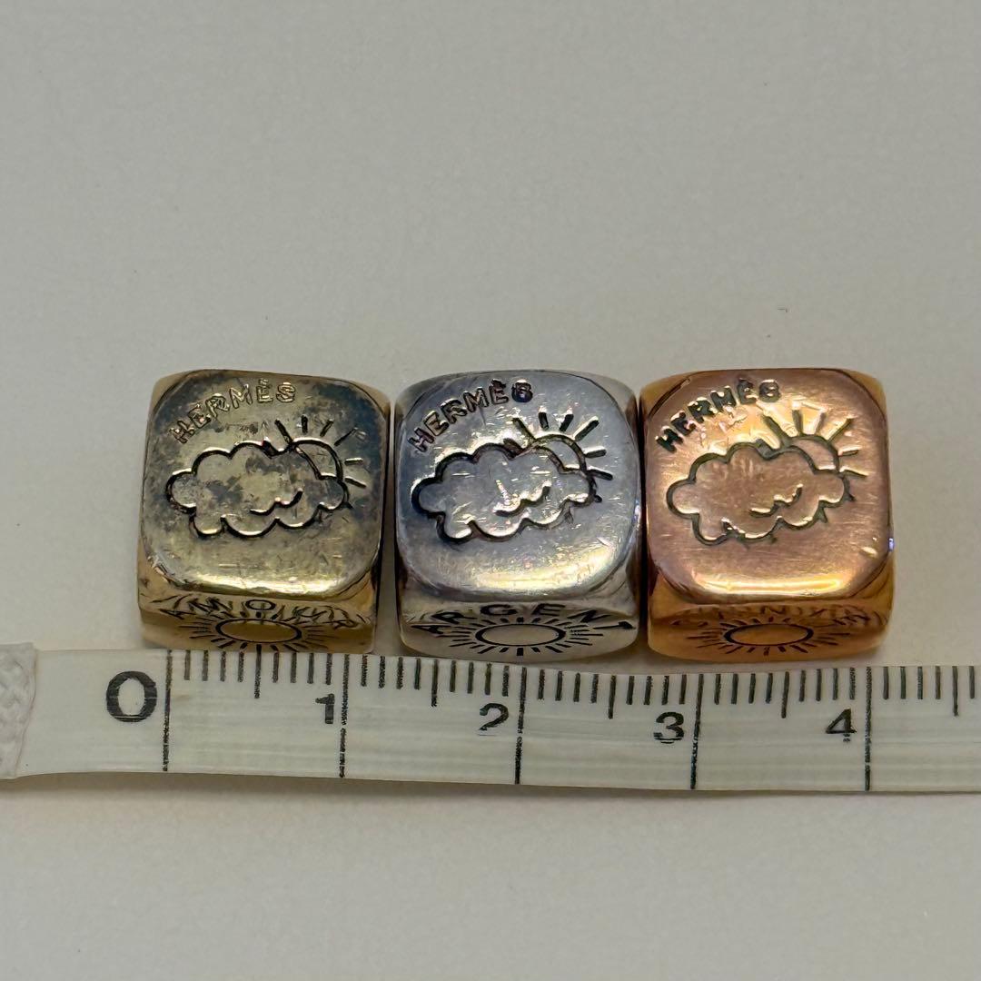 HERMES エルメス フォルチュナ ダイス 3個セット サイコロ 占い 太陽
