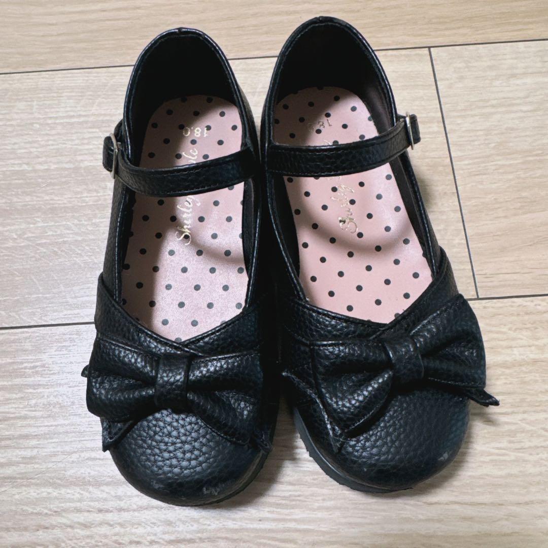 ショパン 入学式 パネルフラワーアンサンブル 120 美品 パンプス ソックス