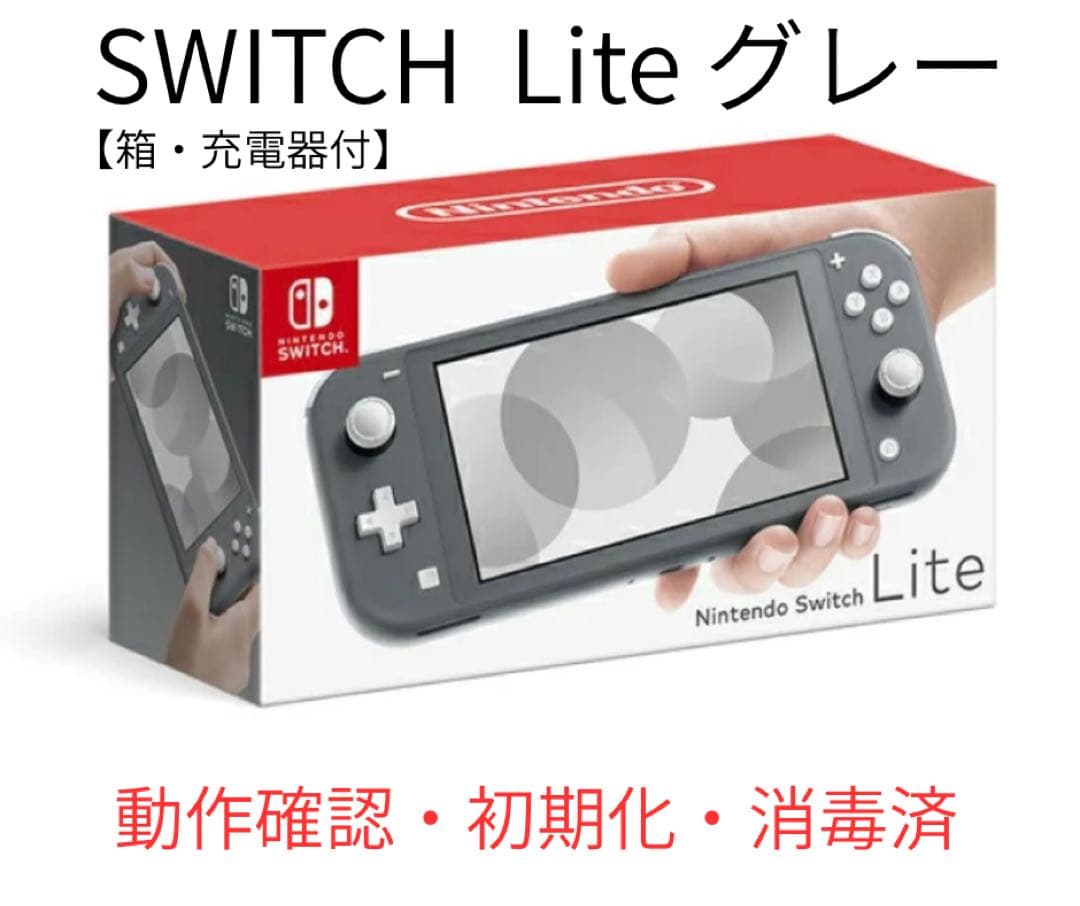 Nintendo Switch Lite グレー 本体 充電器 スイッチライト Switch Lite