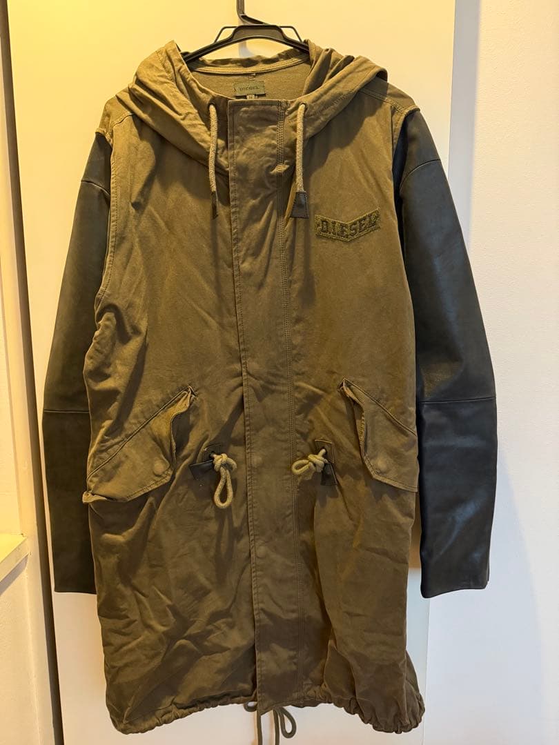 mimimi DIESEL フード付きモッズコート Mサイズ オリーブ 中古・古着通販】MCD (エムシーディー) 70`sモッズコート オリーブ