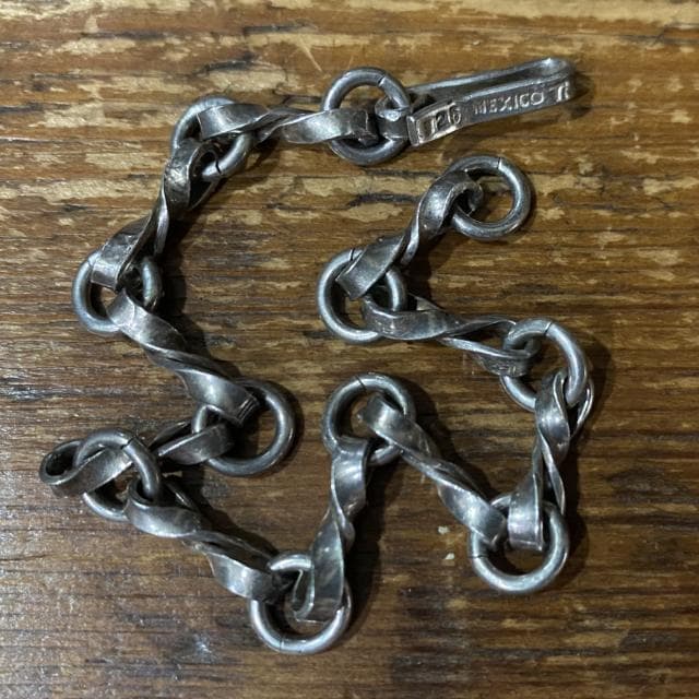 ヴィンテージ メキシカンジュエリー シルバー インフィニティ チェーン