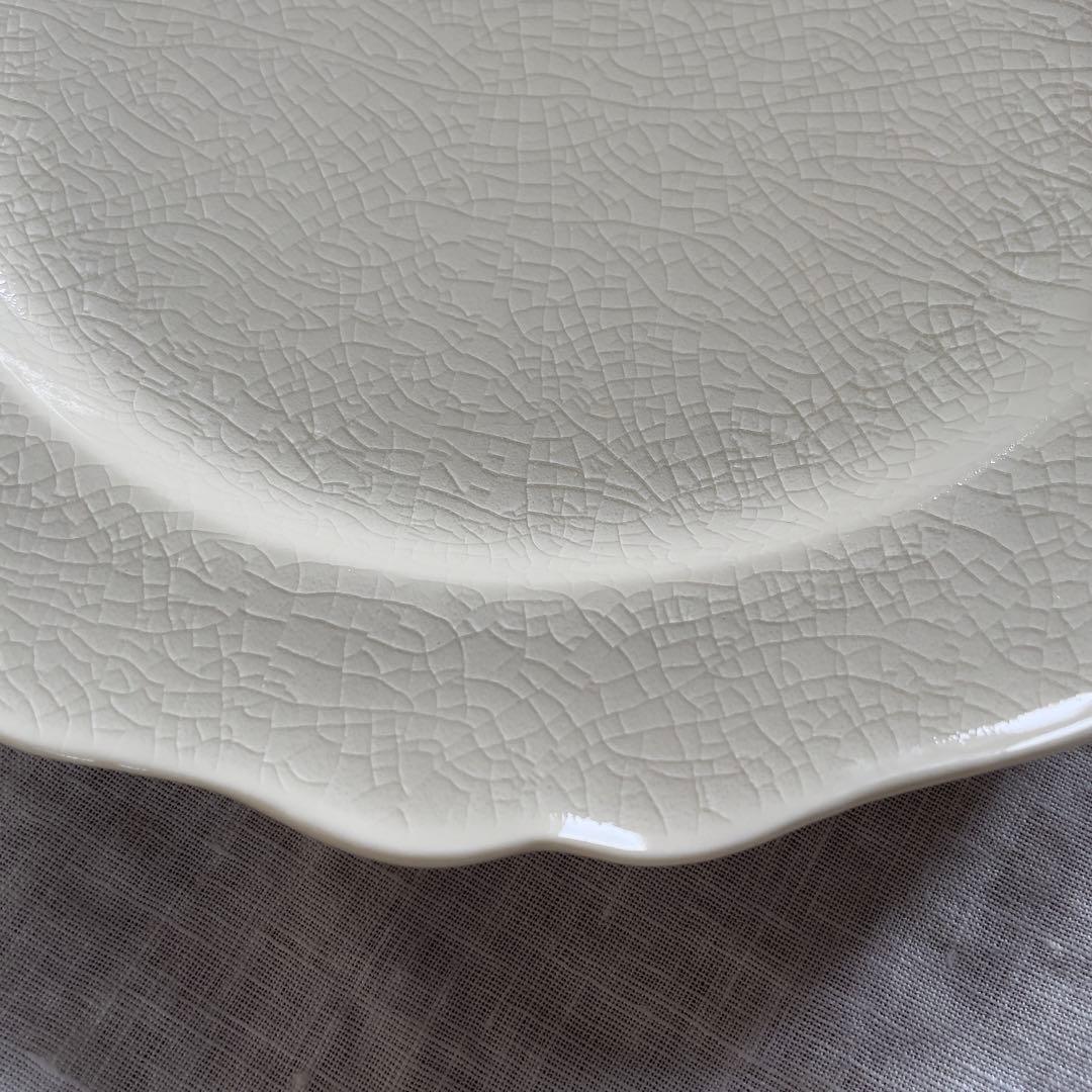 石川隆児 新品 未使用 Flower rim Plate ホワイト 2枚