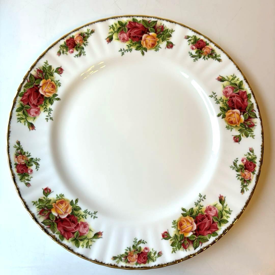 未使用】 ロイヤルアルバート オールドカントリーローズ 大皿×4 中皿×4