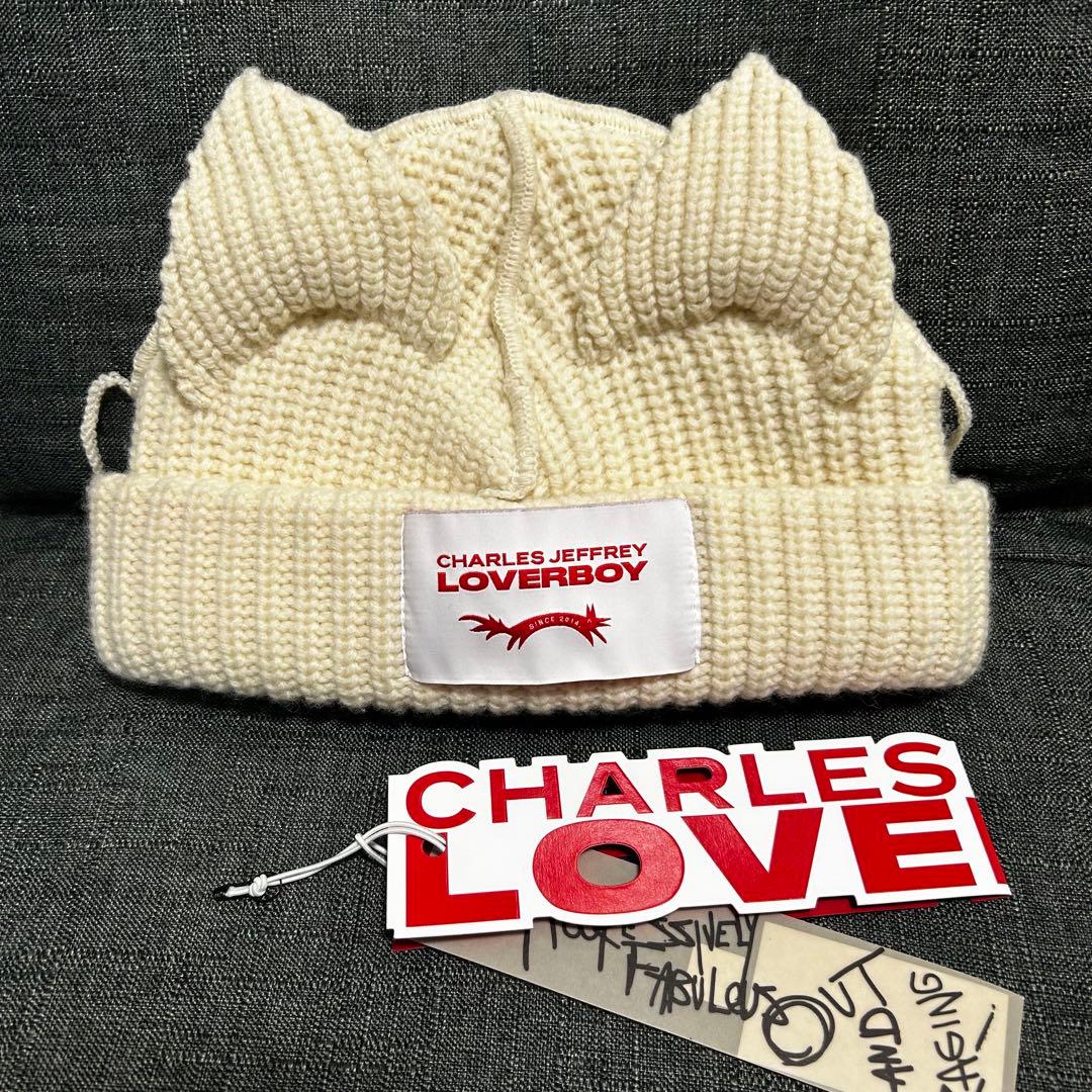LOVERBOY ニット帽　CHARLES JEFFREY 猫耳 CHARLES JEFFREY LOVERBOY（チャールズジェフリーラバーボーイ