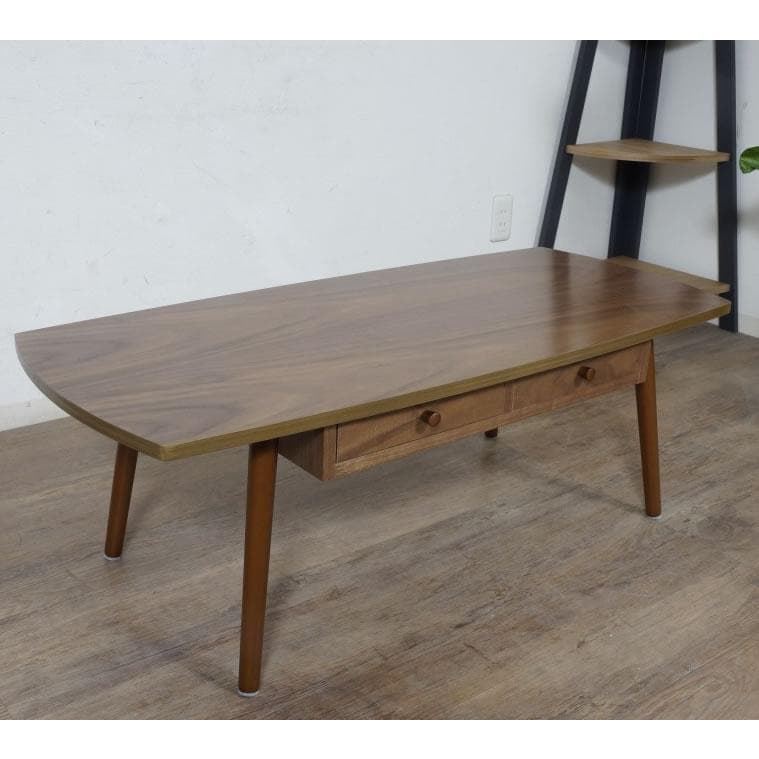 新品　 センターテーブル 両面 引き出し付き　110cm 楽天市場】両面引き出し付き 楕円形センターテーブル ニトリ