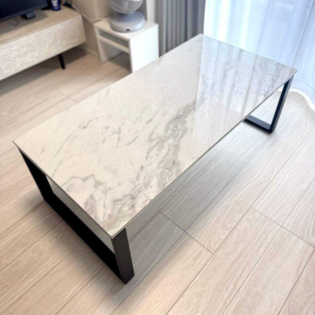 ニトリ セラミック センターテーブル(セーラル120 CHN WH)センター