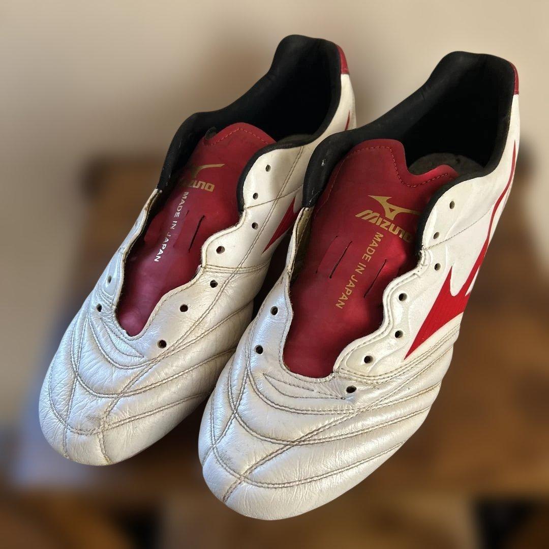 Mizuno サッカーシューズ 27.0cm モナルシーダ ホワイト/レッド