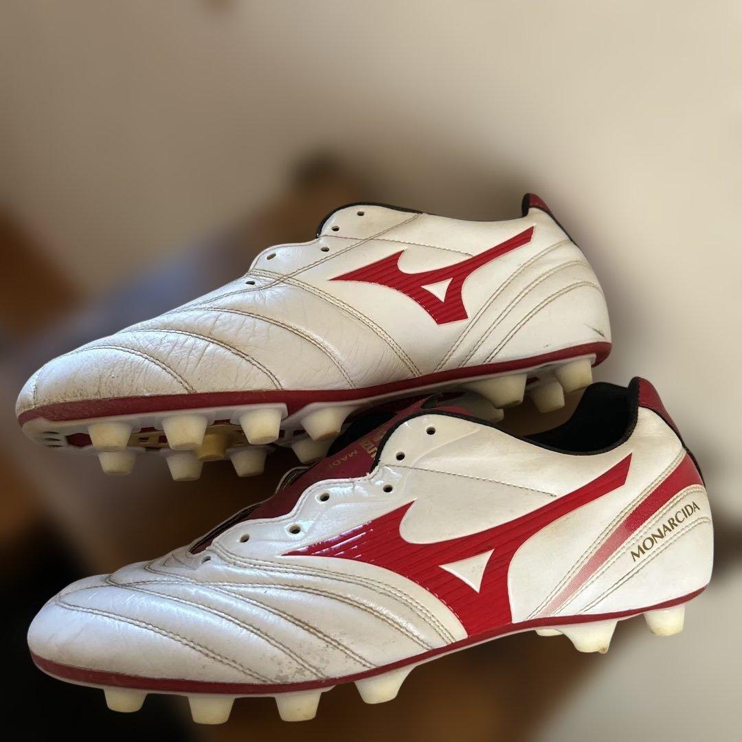 Mizuno サッカーシューズ 27.0cm モナルシーダ ホワイト/レッド