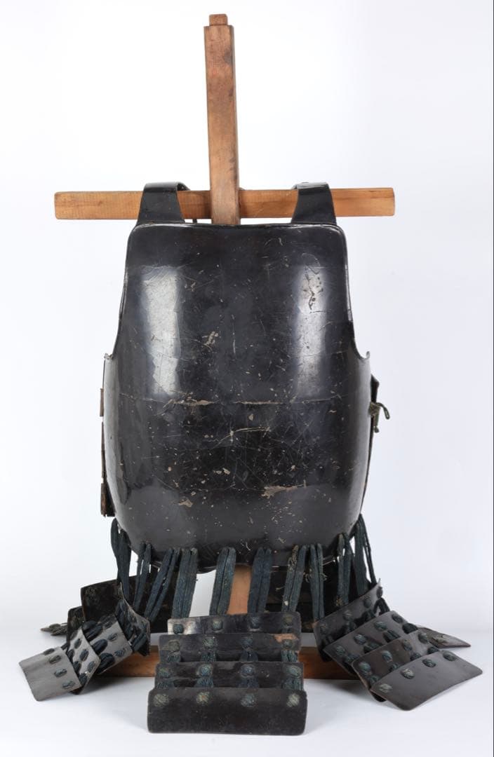 江戸期】黒漆塗 二枚胴 胴丸 草摺付 時代甲冑 鎧 武具 鎧兜