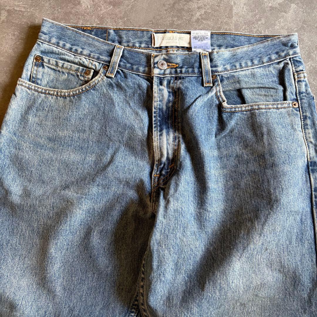 リーバイス 505 ストレート W34 L30 フェード 鬼ヒゲ ダメージ 古着