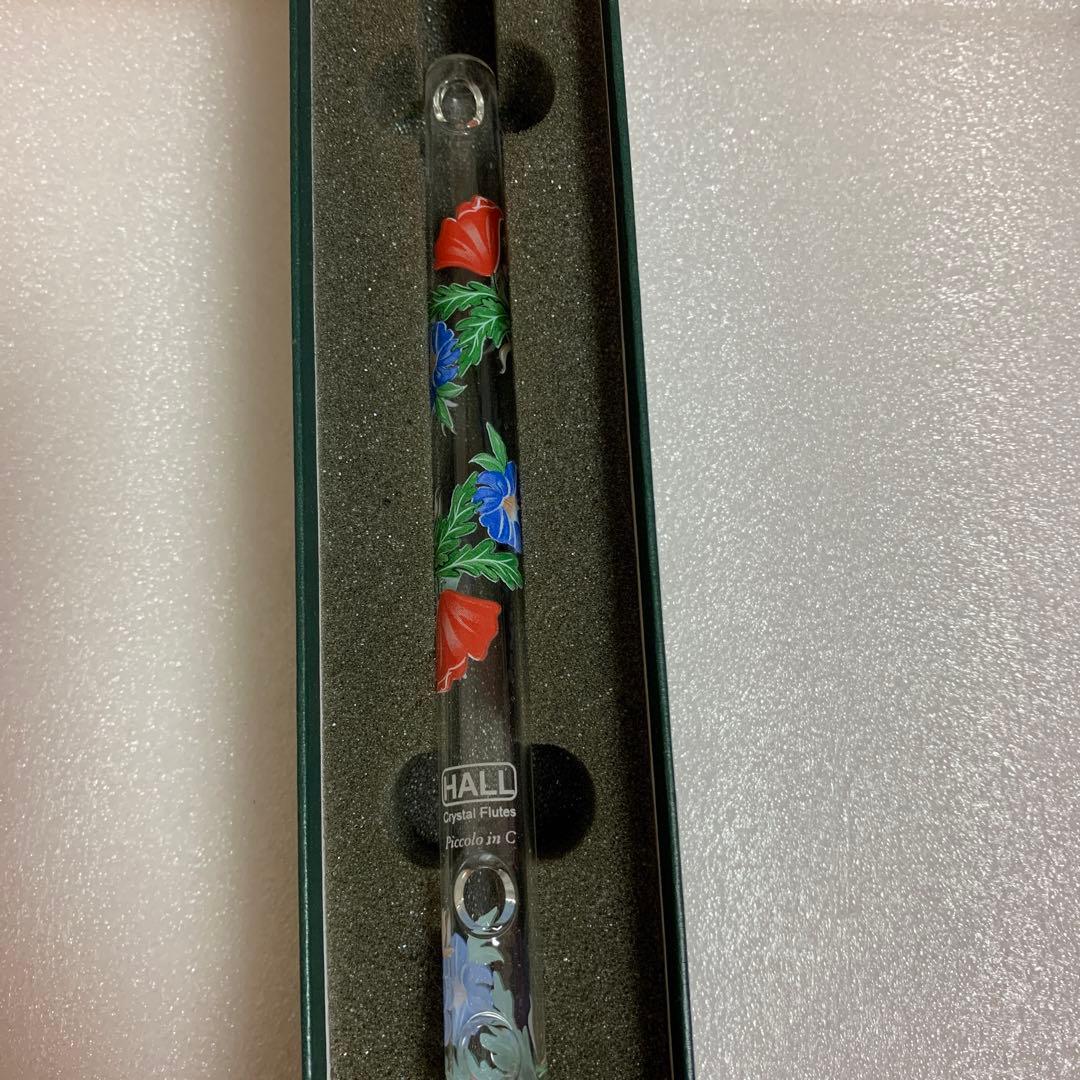 HALL クリスタルフルートC菅 Poppy 花柄デザイン 安い 通販