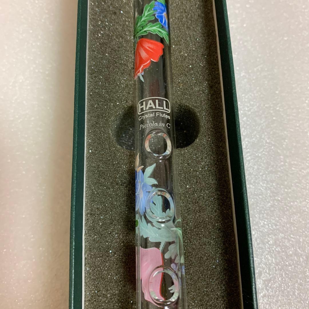 HALL クリスタルフルートC菅 Poppy 花柄デザイン 安い 通販