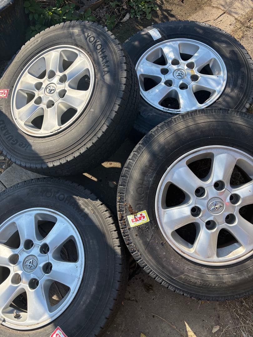 トヨタ 15インチ スタッドレスタイヤホイールセット ヨコハマ iceGUARD トヨタ 純正 ナット専用 15インチ ヨコハマ アイスガード7