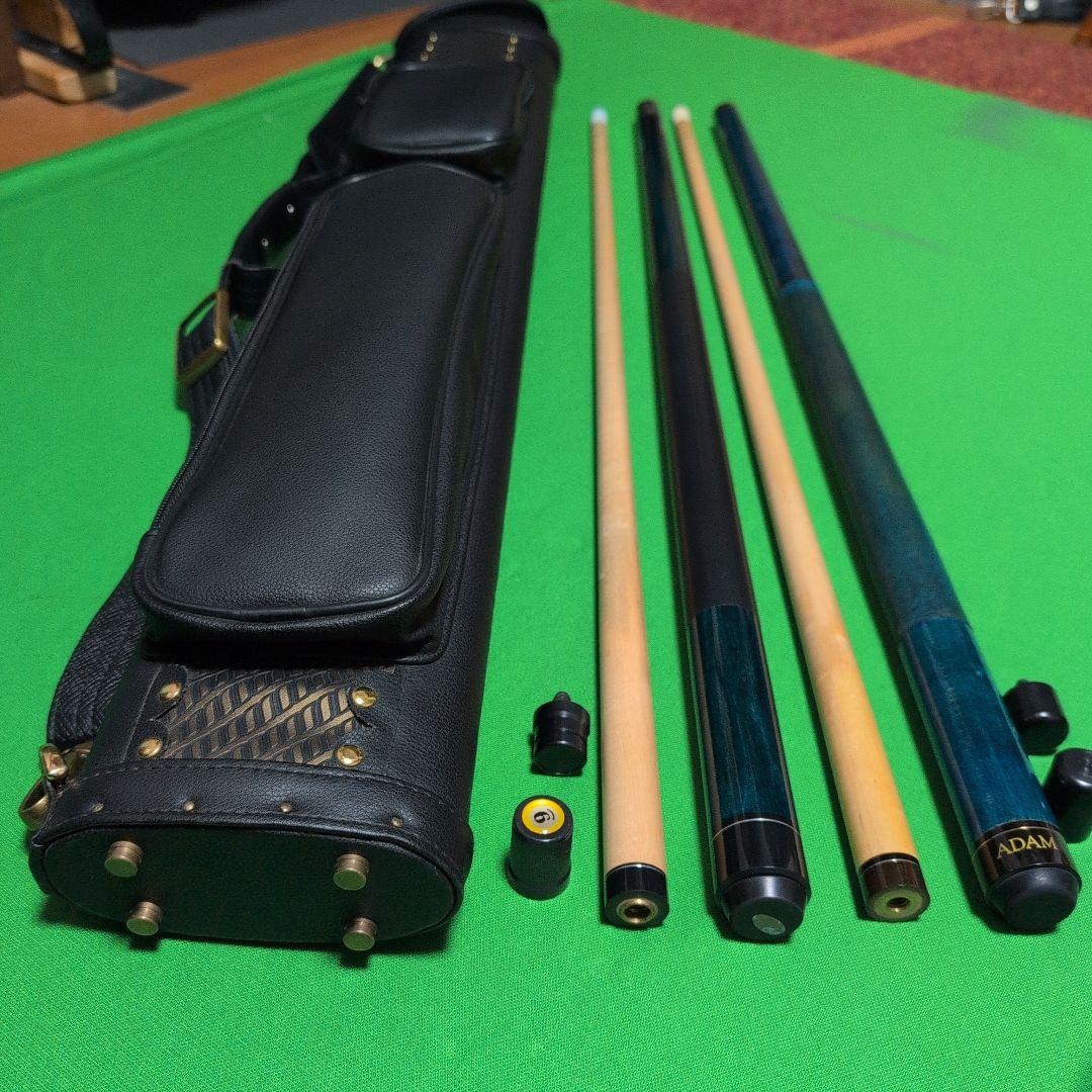 2×4キューケース、プレイキュー、アダムのジャンプ&ブレイクキューです。 2×4キューケース、プレイキュー、アダムのジャンプ&ブレイクキューです