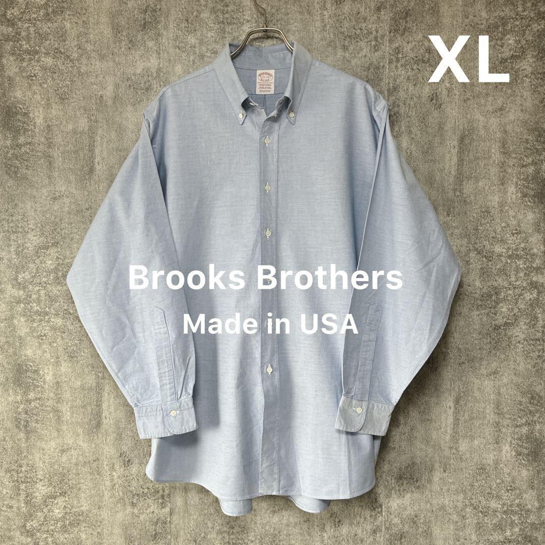 ✓【Brooks Brothers】USA製BDオックスフォードシャツXL - メルカリ