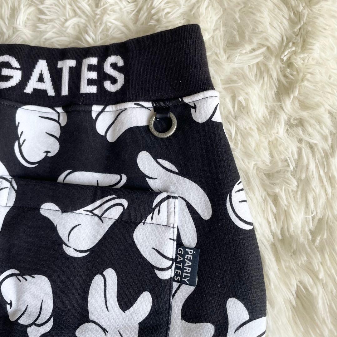 未使用 パーリーゲイツ スウェットスカート ミッキーマウス ネイビー