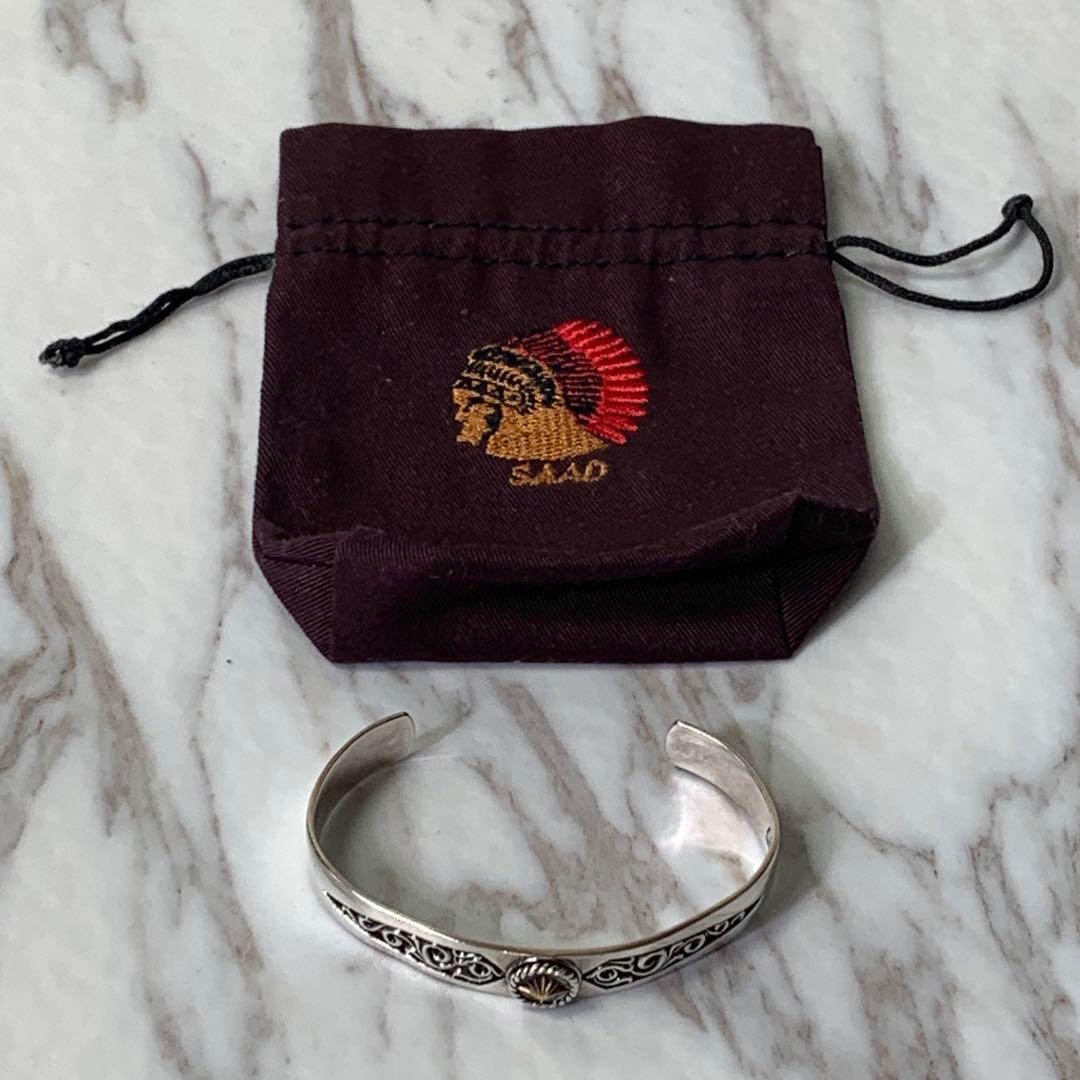 30.7g SAAD バングルブレスレット シルバー925 太陽神 刻印