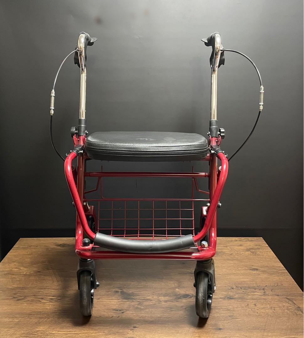 Alidge 009系列 折り畳み式 4輪 ブレーキ付 歩行補助車 シルバーカー