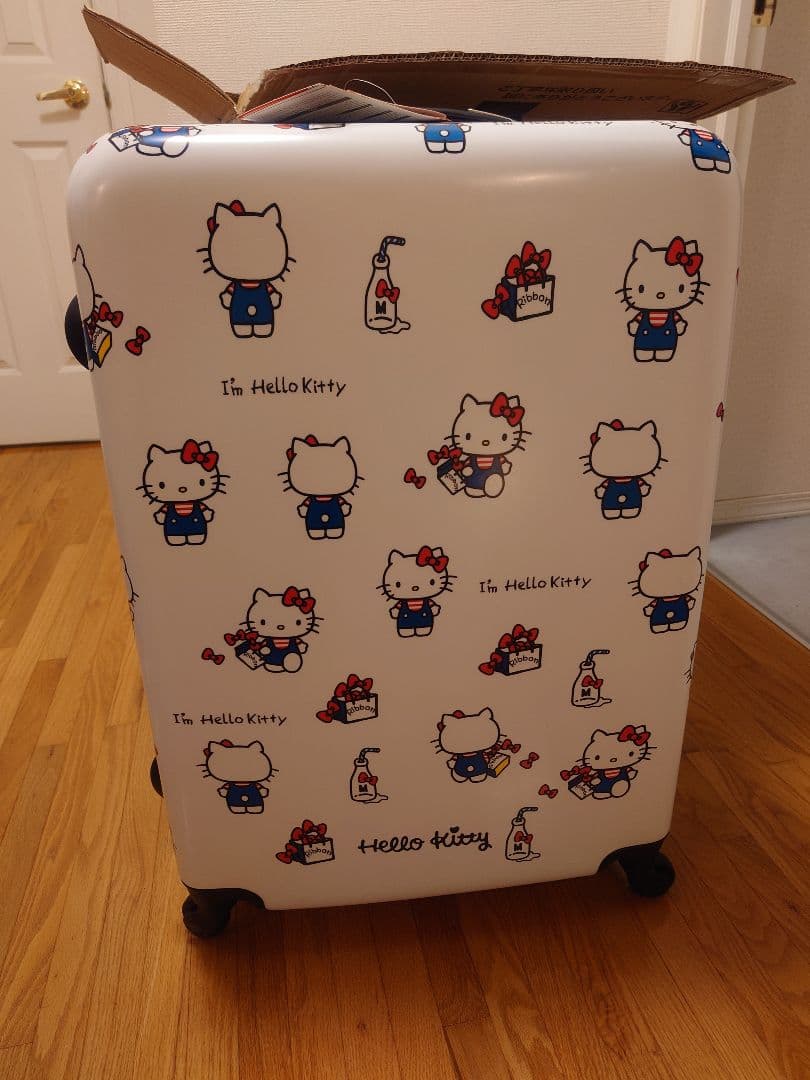 じゅんHello Kitty キャリーケース　スーツケース90Ｌ　Lサイズ 楽天市場】ハローキティ スーツケース lサイズ 90L 軽量 TSAロック搭載