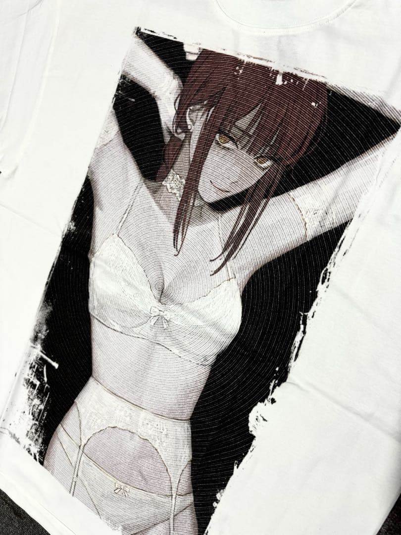 チェンソーマン マキマ アニメTシャツ XLsize White チェンソーマン Tシャツ 2XLサイズ 白 マキマ アニメT 未使用新品 *の