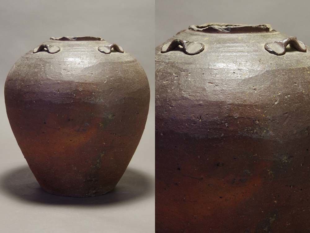 古備前(四耳壺)　安土桃山時代 発掘・出土品】室町時代から安土桃山時代に埋められた「古備前焼 三耳